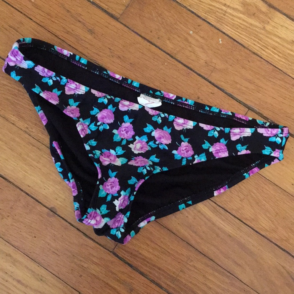 Black floral xhilaration target bikini bottom